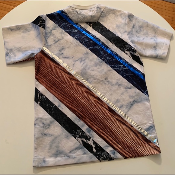 Juun.J Neoprene marble print oversize tee - Picture 3 of 6